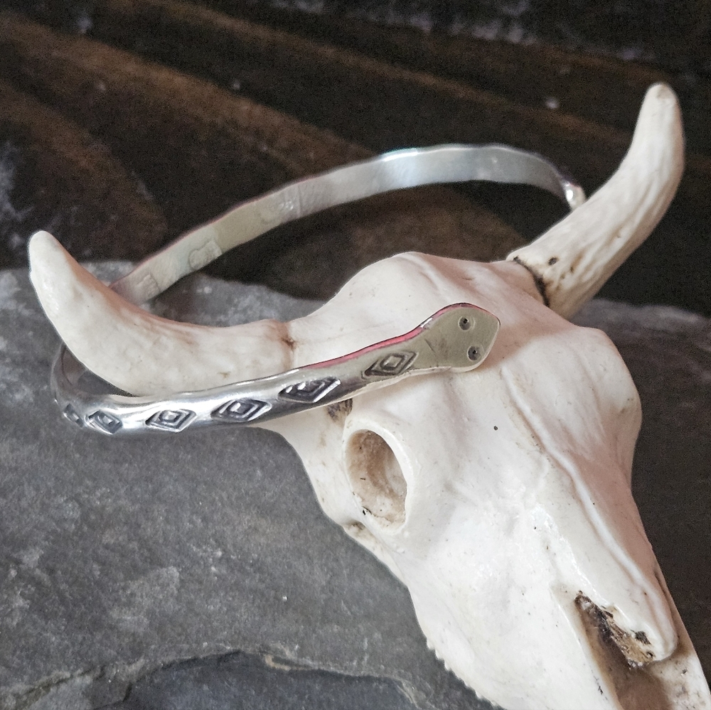 Navajo Vintage Sterling Silver Cuff Bracelet